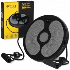 Диск здоров"я для талії 4Fizjo Mini Twister з еспандерами чорний-сірий, код: P-5905973402149