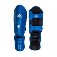 Захист гомілки та стопи Adidas з ліцензією Wako Semi Contact, розмір L, синій, код: 15559-938