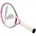 Ракетка для великого тенісу дитяча Teloon 21", 5-7 років, білий-рожевий, код: 2563-21