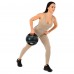 Медбол м"яч медичний дворучний з хватами LiveUp Medicine Ball 8кг, чорний, код: LP8111-8
