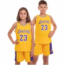 Форма баскетбольна підліткова NB-Sport NBA Lakers 2XL, жовтий-фіолетовий, код: BA-0563_2XLYV