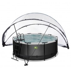 Басейн каркасний з накриттям Exit "Чорна шкіра" з нагрівом води, 360х122 см, код: 30.27.12.20 НТ Басейн каркасний з накриттям Exit "Чорна шкіра" з нагрівом води, 360х122 см, код: 30.27.12.20 НТ