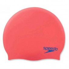 Шапка для плавання дитяча Speedo Plain Moud Silc Cap Ju червоний-синій, код: 5053744739953