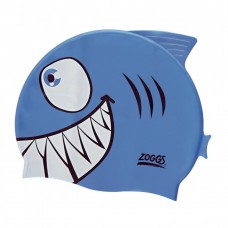 Шапочка для плавання дитяча Zoggs Character Silicone Cap акула синя, код: 2023111401397