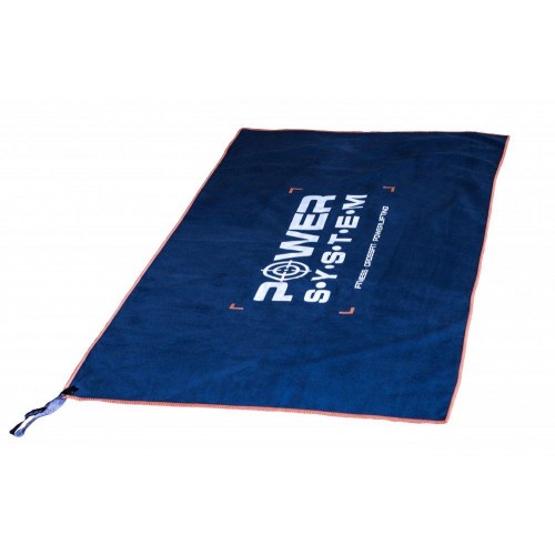 Рушник для фітнесу та спорту Power System Gym Towel 1000x500 мм, темно-синій, код: 7005NB-0