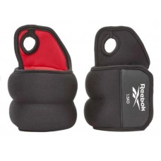 Обважнювачі зап'ястя Reebok Wrist Weights 1 кг, чорний-червоний, код: 885652020558