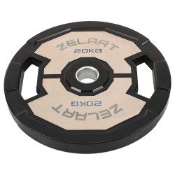 Диски гумові 2 Handle металева втулка Zelart 51мм, 20кг, чорний-сірий, код: TA-4792-20