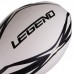 М"яч для регбі гумовий Legend №3 білий-чорний, код: R-3299-S52