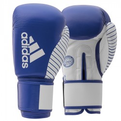 Рукавички з ліцензією Adidas Wako для боксу та кікбоксингу, 12oz, синьо-білий, код: 15582-877