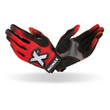 Рукавички для фітнесу MadMax MXG-101 X Gloves Black/Grey/Red M, код: MXG-101-RED_M