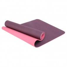 Килимок для йоги та фітнесу FitGo TPE двошаровий 1830x610x6мм, фіолетовий-рожевий, код: FI-3046-650_VP Килимок для йоги та фітнесу FitGo TPE двошаровий 1830x610x6мм, фіолетовий-рожевий, код: FI-3046-650_VP