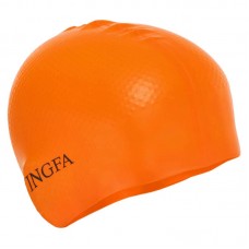 Шапочка для плавання силіконова для дорослих Yingfa помаранчевий, код: C0068_OR