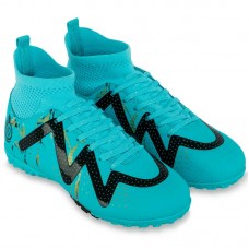 Сороконіжки футбольні Guanjunbao, розмір 45, бірюзовий-чорний, код: X2312-1-39-45-1_45 Сороконіжки футбольні Guanjunbao, розмір 45, бірюзовий-чорний, код: X2312-1-39-45-1_45