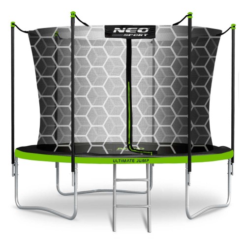 Батут Neo-Sport з внутрішньою 10 футів 312 см, чорно-зелений, код: NS-10W231-IN