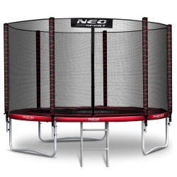 Батут Neo-Sport з зовнішньо сіткою 10 футів 312 см, чорно-червоний, код: DM-NS-10Z241-IN