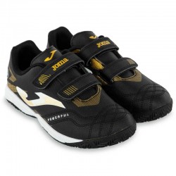 Футзалки взуття для міні-футболу дитяче на липучці Joma Powerfull 34-EUR/33-UKR, чорний, код: POJW2401INV_33