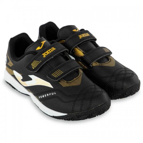 Футзалки взуття для міні-футболу дитяче на липучці Joma Powerfull 34-EUR/33-UKR, чорний, код: POJW2401INV_33