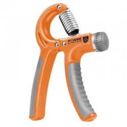 Еспандер кистьовий Power System Hand Grip з регульованим навантаженням 10-40 кг, помаранчевий, код: PS-4021_Orange