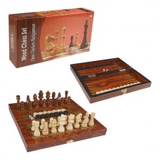 Шашки, шахи, нарди PlayGame дерево, лак 295х295 мм, код: 8326-WS