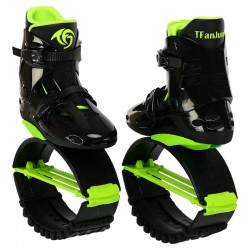Фітнес джампери Kangoo Jumps XL (41-43), чорний-салатовий, код: SK-4571_XLBKLG
