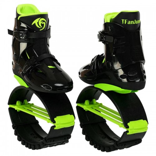 Фітнес джампери Kangoo Jumps XL (41-43), чорний-салатовий, код: SK-4571_XLBKLG