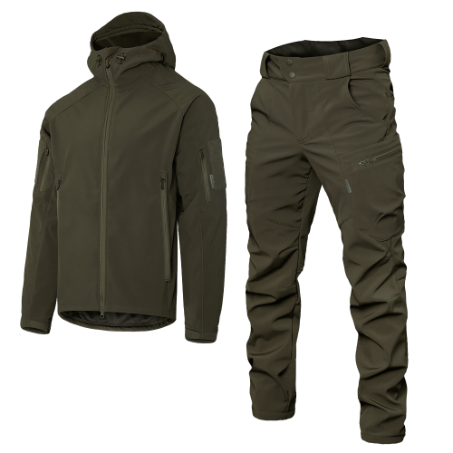 Костюм Camotec Stalker SoftShell, розмір XL, оливковий, код: 2908010138981