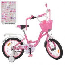 Велосипед дитячий Profi Kids Butterfly d=18, рожевий, код: Y1821-1-MP