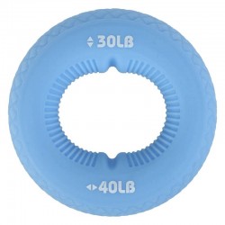 Еспандер кистьовий кільце з подвійним навантаженням Jello, навантаження 30LB-40LB, блакитний, код: FI-0651_N Еспандер кистьовий кільце з подвійним навантаженням Jello, навантаження 30LB-40LB, блакитний, код: FI-0651_N