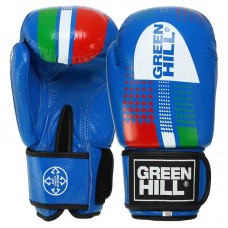Рукавички боксерські Grenhill шкіра, 10oz, синій, код: BO-3915_10BL