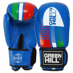 Рукавички боксерські Grenhill шкіра, 10oz, синій, код: BO-3915_10BL