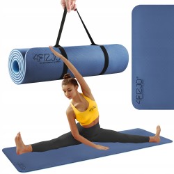 Килимок для йоги та фітнесу 4Fizjo Blue/Sky Blue, 1800x600x10 мм, код: 4FJ0389