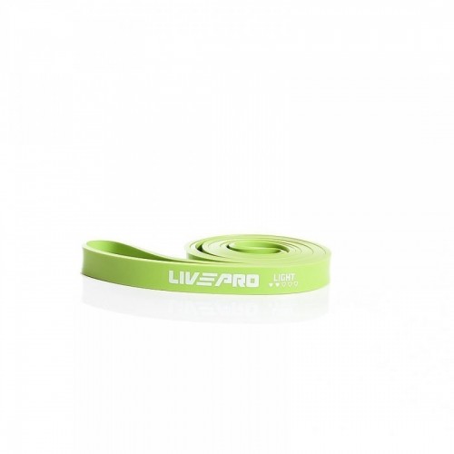 Гума для підтягування LivePro Super Band Light 11-29 кг (2080x22x4.5мм), зелений, код: 6951376101553