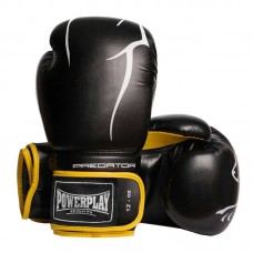 Боксерські рукавиці PowerPlay чорно-жовті 12 унцій, код: PP_3018_12oz_Black/Yellow Боксерські рукавиці PowerPlay чорно-жовті 12 унцій, код: PP_3018_12oz_Black/Yellow