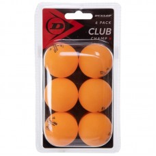 Набір м"ячів для настільного тенісу 6 штук Dunlop D TT BL 40+ Club Набір м"ячів для настільного тенісу 6 штук Dunlop D TT BL 40+ Club