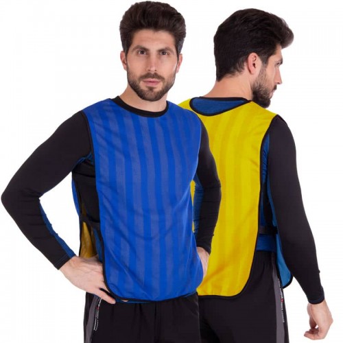 Манишка для футболу двостороння PlayGame синій-жовтий, код: CO-0792_BLY Манишка для футболу двостороння PlayGame синій-жовтий, код: CO-0792_BLY