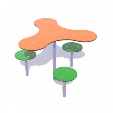 Ігровий столик Miros “Спінер” 1000х1000х600 мм, код: DIO211.4HDPE Ігровий столик Miros “Спінер” 1000х1000х600 мм, код: DIO211.4HDPE