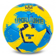 М"яч футбольний Ballonstar Ukraine №5 PU, жовтий-синій, код: FB-7579