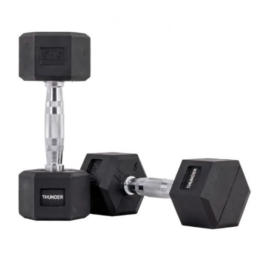 Гантель шестигранна Thunder 5 кг, код: HEXAGONAL-DUMBBELLS-5KG-IN Гантель шестигранна Thunder 5 кг, код: HEXAGONAL-DUMBBELLS-5KG-IN