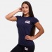 Футболка жіноча спортивна BeastPink Navy XL, темно-синій, код: 217325-GB