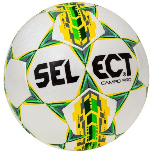 М"яч футбольний Select Campo Pro IMS №3, біло-жовтий, код: 5703543162222