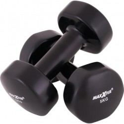 Гантелі вінілові для фітнесу Maxxiva D84992 2x5 кг, код: M-10085431-IN