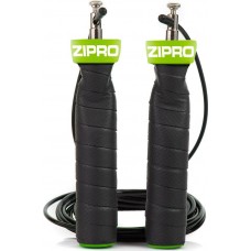 Скакалка Zipro спортивна 300см, чорно-зелена, код: 5907783039300-IN