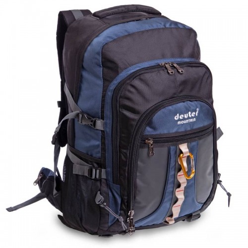 Рюкзак туристичний бесскаркасний Devter 38 л, чорний-темно-синій, код: 936_DBL