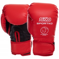 Рукавички боксерські дитячі SportKo 6 унції, червоний, код: PD-2-B_6R