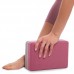 Блок для йоги двухцветный FitGo 230х150х75 мм розовый/фиолетовый, код: FI-1713_PV