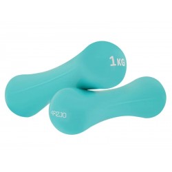 Гантелі вінілові 4FIZJO 8-shape 2 x 1 кг, блакитний, код: P-5907739312006