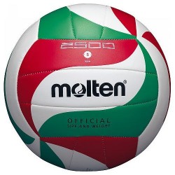 М"яч волейбольний Molten V5M2500 №5, червоний-білий-зелений, код: 4905741795733