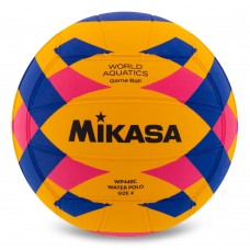 М"яч для водного поло Mikasa №4, жовтий-синій-рожевий, код: WP440C-S52