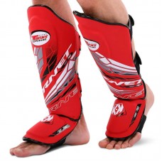 Захист гомілки та стопи для єдиноборств Twins L, червоний, код: BO-5030_LR Захист гомілки та стопи для єдиноборств Twins L, червоний, код: BO-5030_LR
