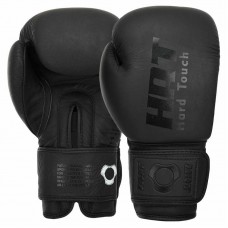 Боксерські рукавиці шкіряні Hard Touch 10 унцій, чорний, код: BO-4230_10BK